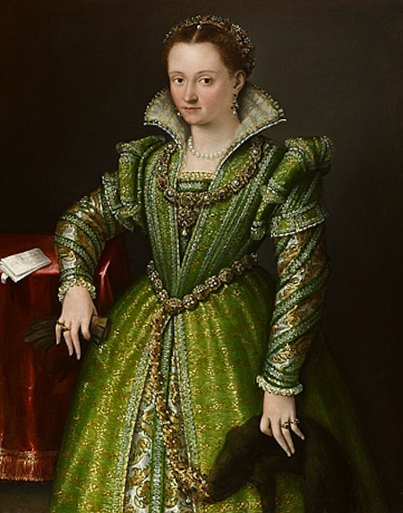 Lavinia Fontana,Bologna 1552 - Rome 1614, Laura Ginzaga in verde