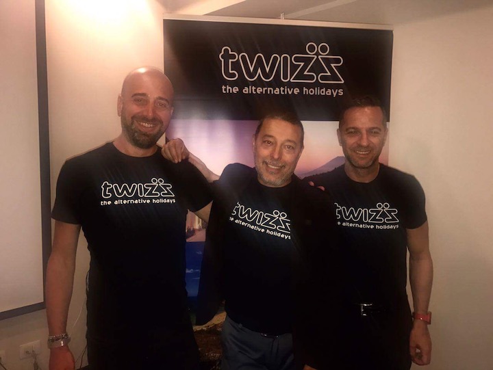 3) Franco Fumagalli, CEO Tau Viaggi e Twizz con Fabio Ventimiglia e Romano Simonelli, brand manager Twizz copia